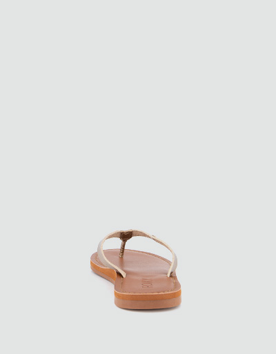 ROXY Zehensandalen in Metallic-Optik Fabrikladen
