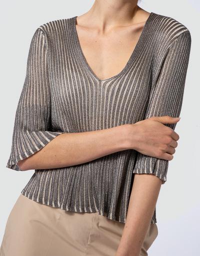 TWIN-SET Pullover aus schimmerndem Garn Auslauf
