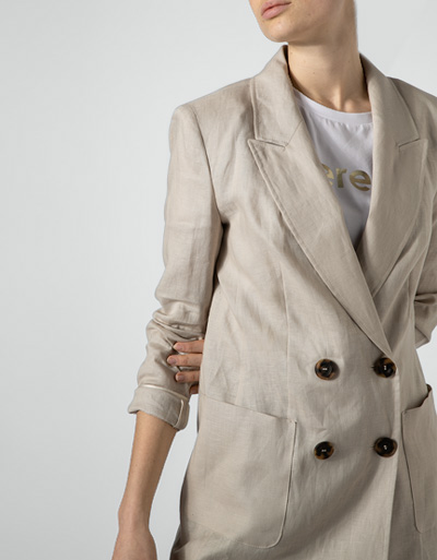 Laurèl Blazer aus Leinen Kostenloser Versand