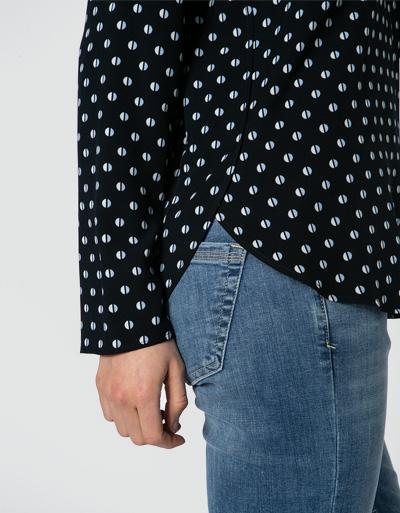 Marc O'Polo Blusenshirt mit Allover-Muster Osterangebot