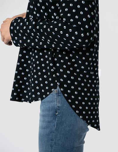 Marc O'Polo Blusenshirt mit Allover-Muster Osterangebot