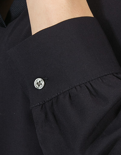 Marc O'Polo Bluse mit Rippstrickkragen Super Sparpreis