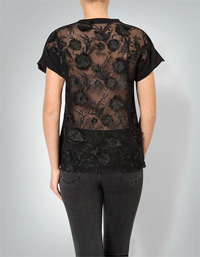 Replay Shirt mit Blumenapplikation Tiefpreis