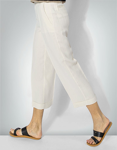 TWIN-SET 7/8 Leinenhose in italienischer Größe Neueste Stile