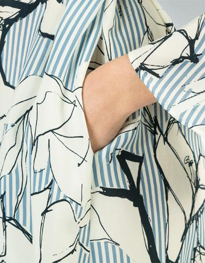 Marc O'Polo Kleid mit Trompentenärmeln Rabatte dieses Monats