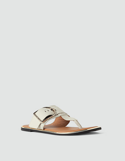 Tommy Hilfiger Zehensandalen mit Gold-Details Valentinstagsangebot
