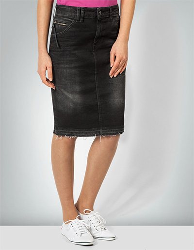 Replay Jeansrock mit Metallreißverschluss Clearance-Verkauf