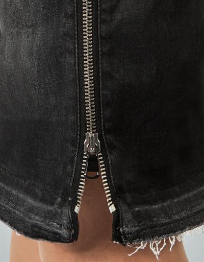Replay Jeansrock mit Metallreißverschluss Clearance-Verkauf