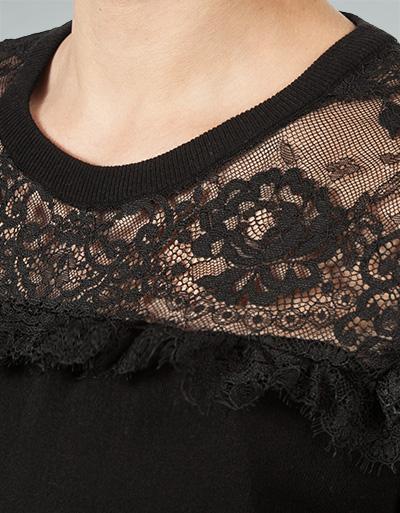 TWIN-SET Pullover mit Spitzen-Einsatz im Angebot