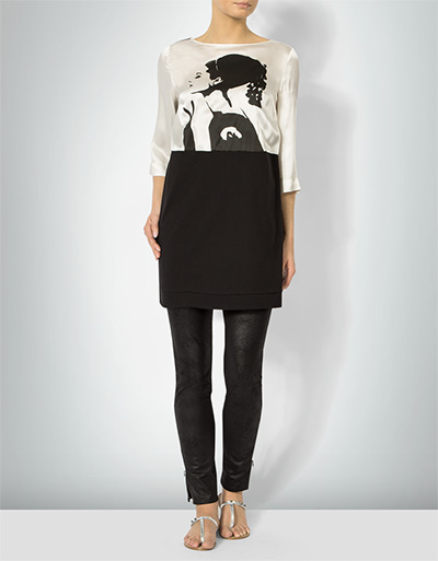 TWIN-SET Minikleid mit Pop Art-Print Fabrikverkauf