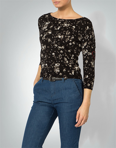 TWIN-SET Pullover mit floralem Allover Print Kostenloser Versand